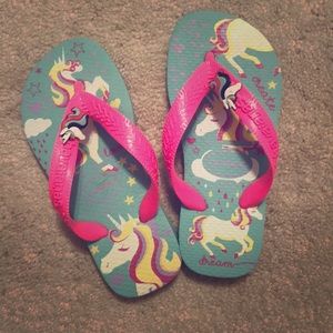 💐 Havaianas Unicorn Little Kid Flip Flops